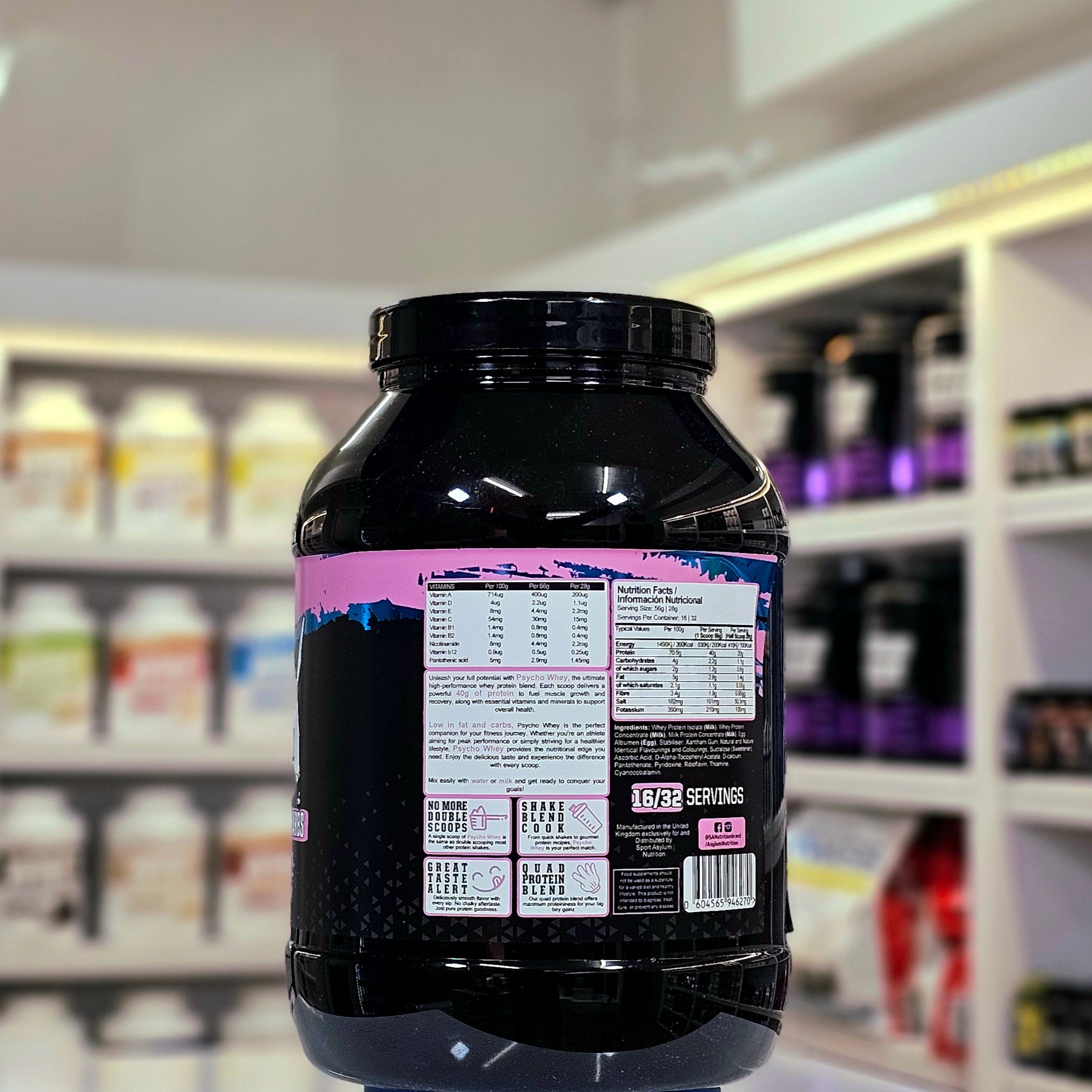 Sports Asylum Psycho Whey